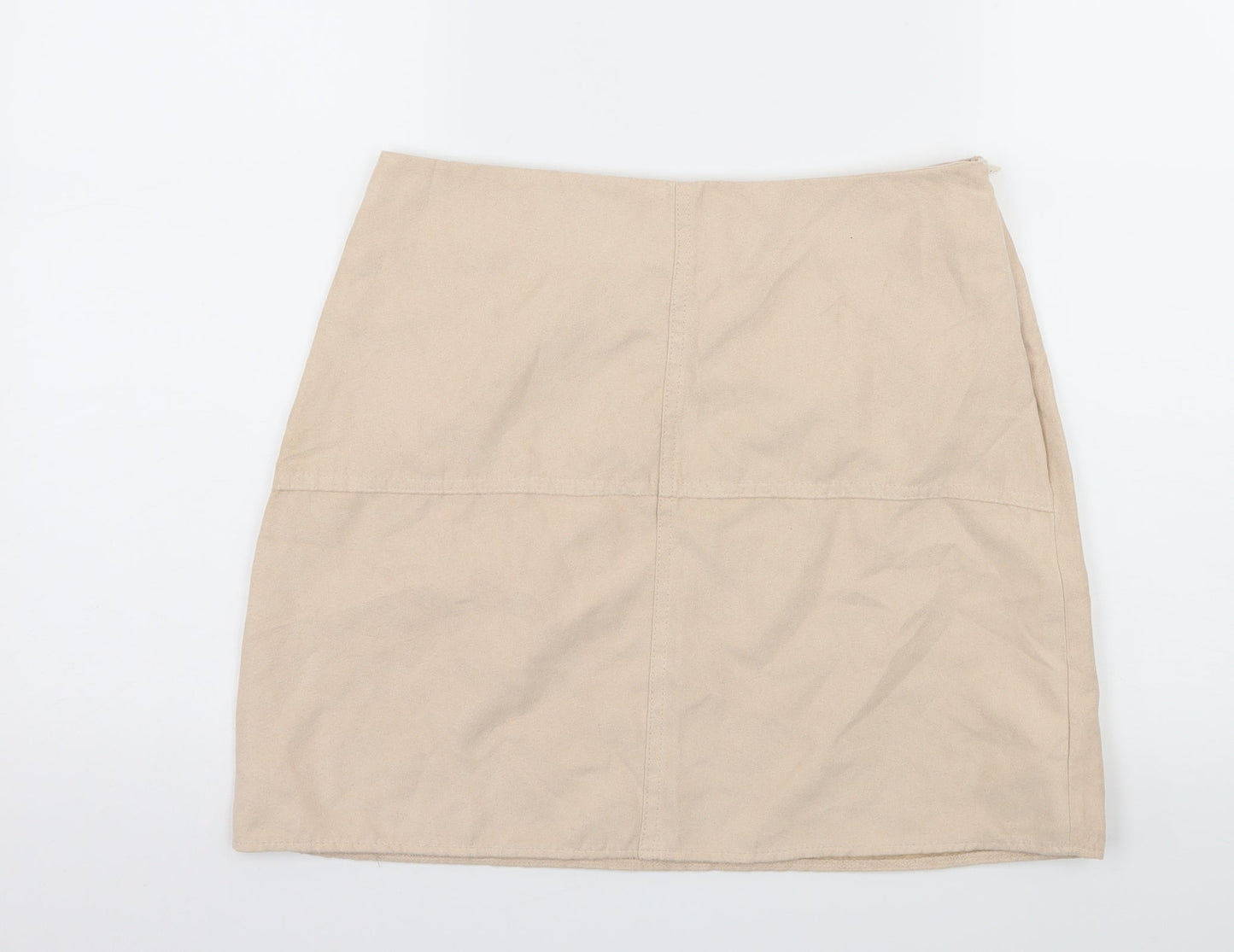 Atmosphere Womens Ivory  Velour Mini Skirt Size 10