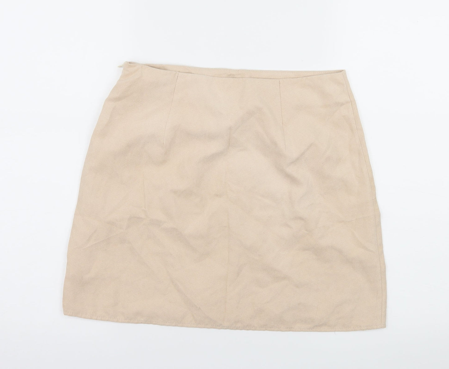 Atmosphere Womens Ivory  Velour Mini Skirt Size 10
