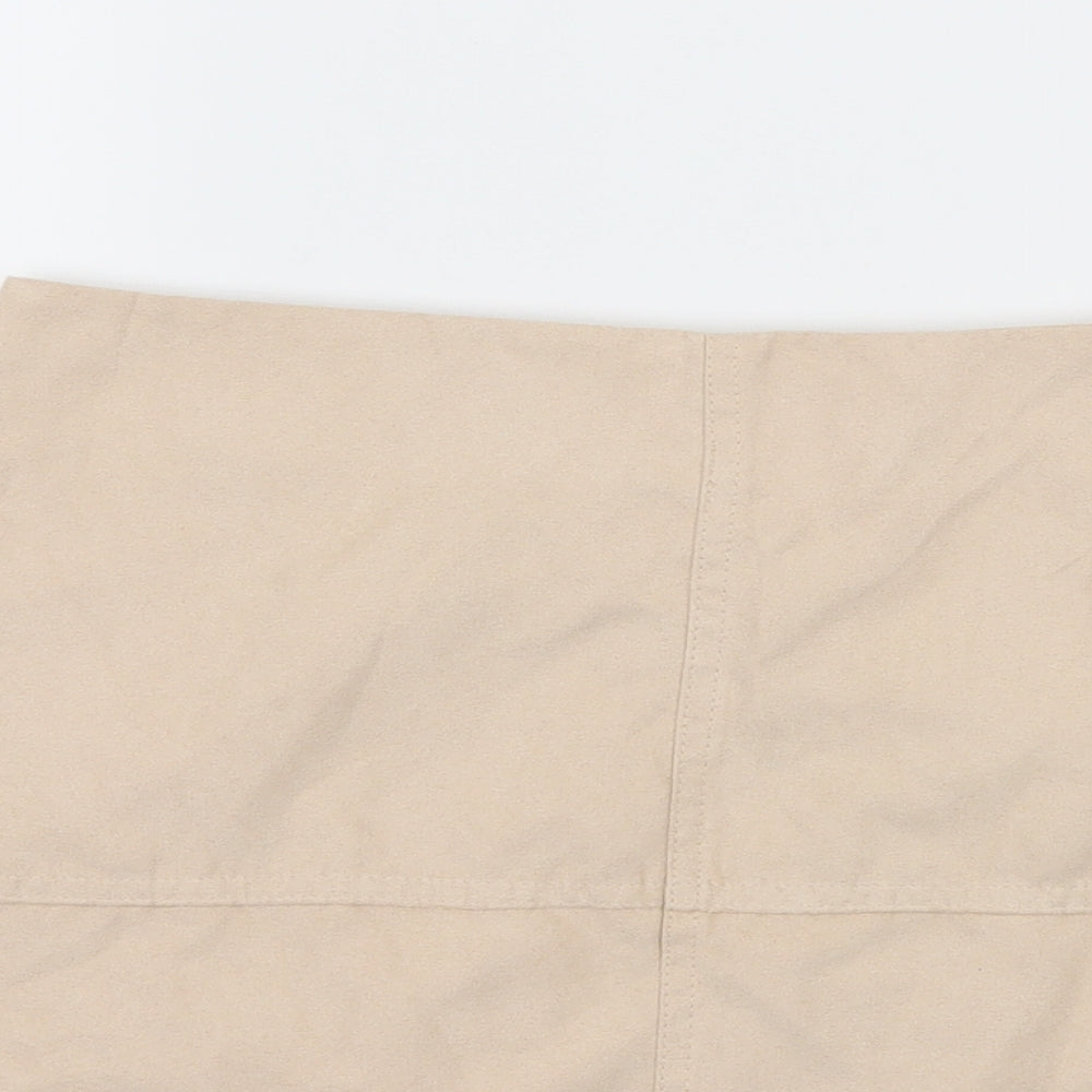 Atmosphere Womens Ivory  Velour Mini Skirt Size 10