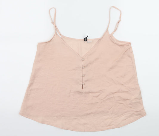 Divided by H&M Womens Pink  Satin Camisole Tank Size 10