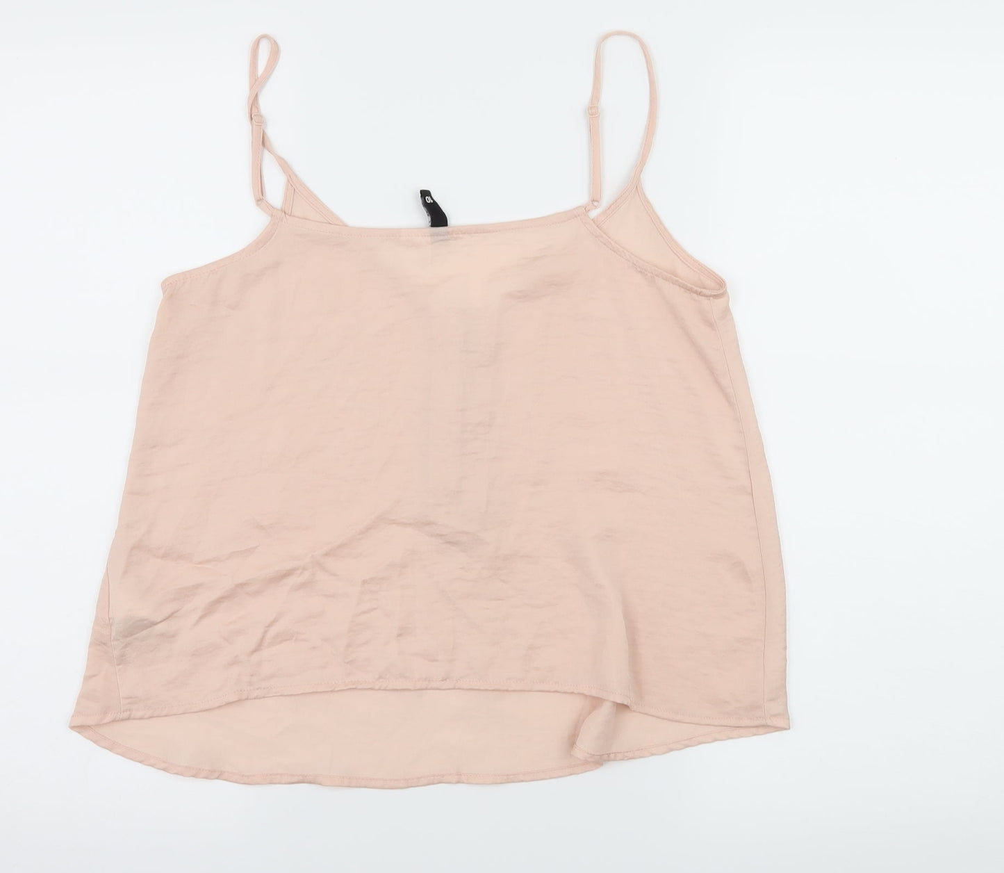 Divided by H&M Womens Pink  Satin Camisole Tank Size 10