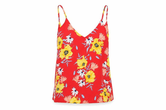 Womens UK Size 6 Divided by H&M Red Camisole Tank