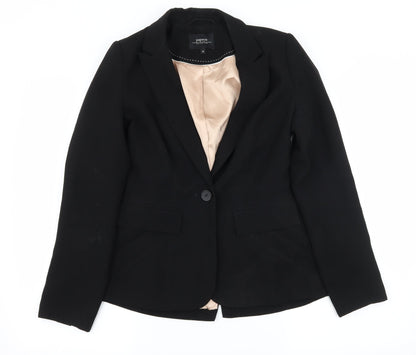 Papaya Womens Black Batik  Jacket Suit Jacket Size 8