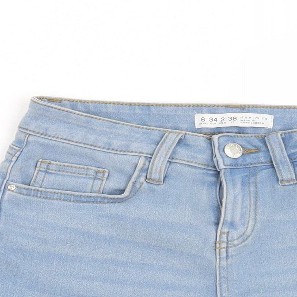Denim CO Womens Blue   Cut-Off Shorts Size 6