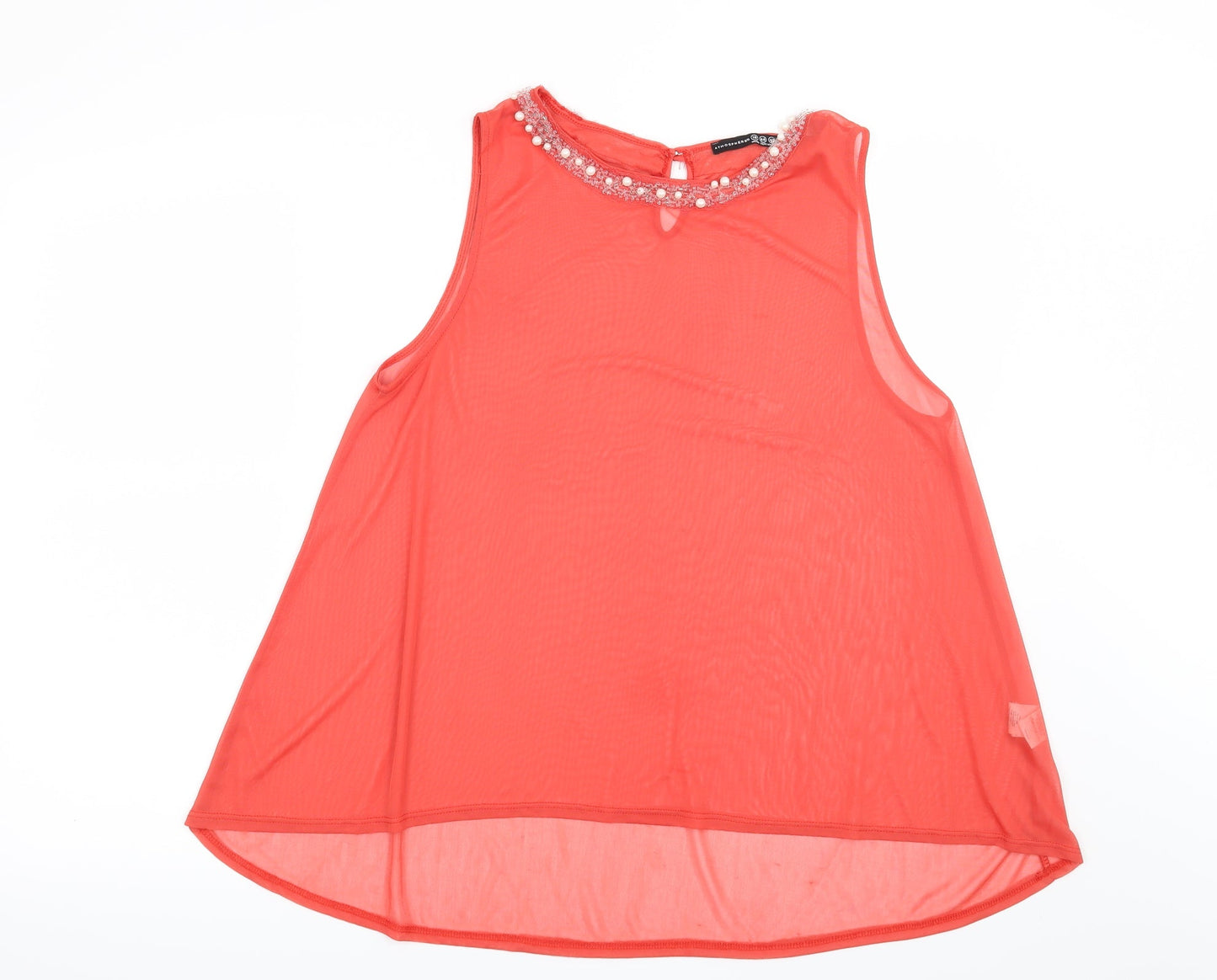 Womens UK Size 16 Atmosphere Orange Basic Blouse