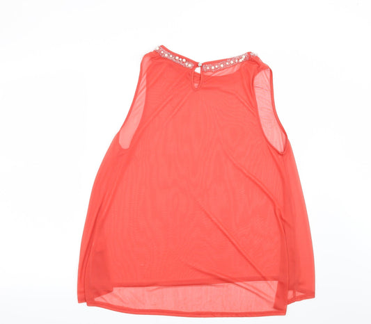 Womens UK Size 16 Atmosphere Orange Basic Blouse