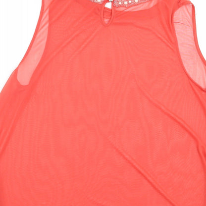 Womens UK Size 16 Atmosphere Orange Basic Blouse