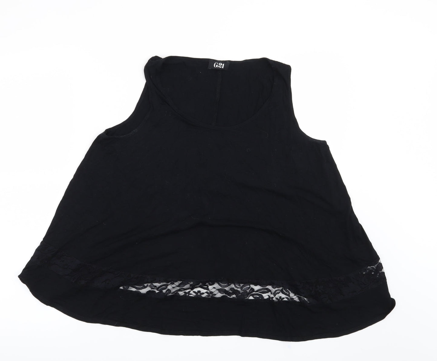 Womens UK Size 12 George Black Basic T-Shirt
