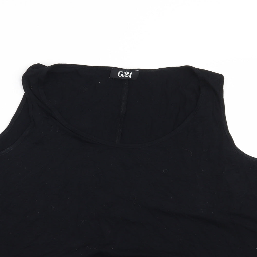 Womens UK Size 12 George Black Basic T-Shirt