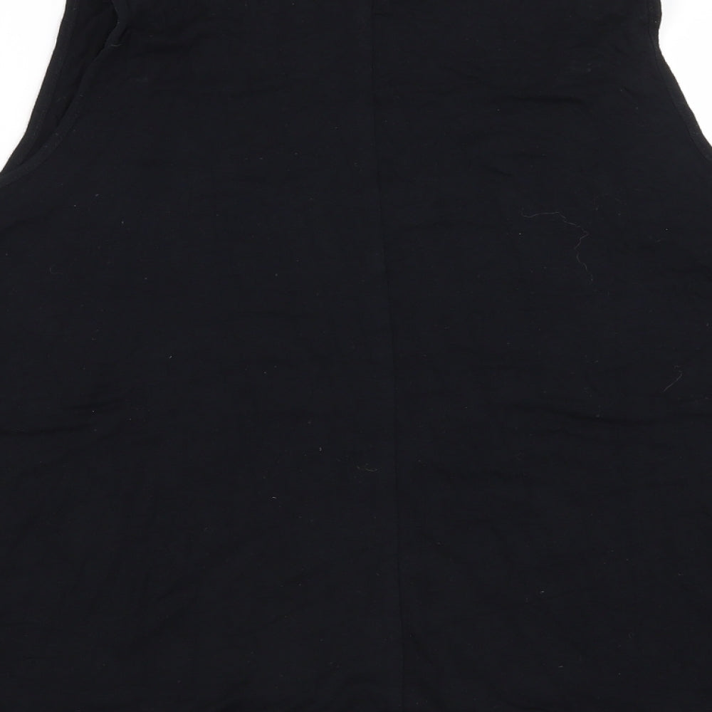 Womens UK Size 12 George Black Basic T-Shirt