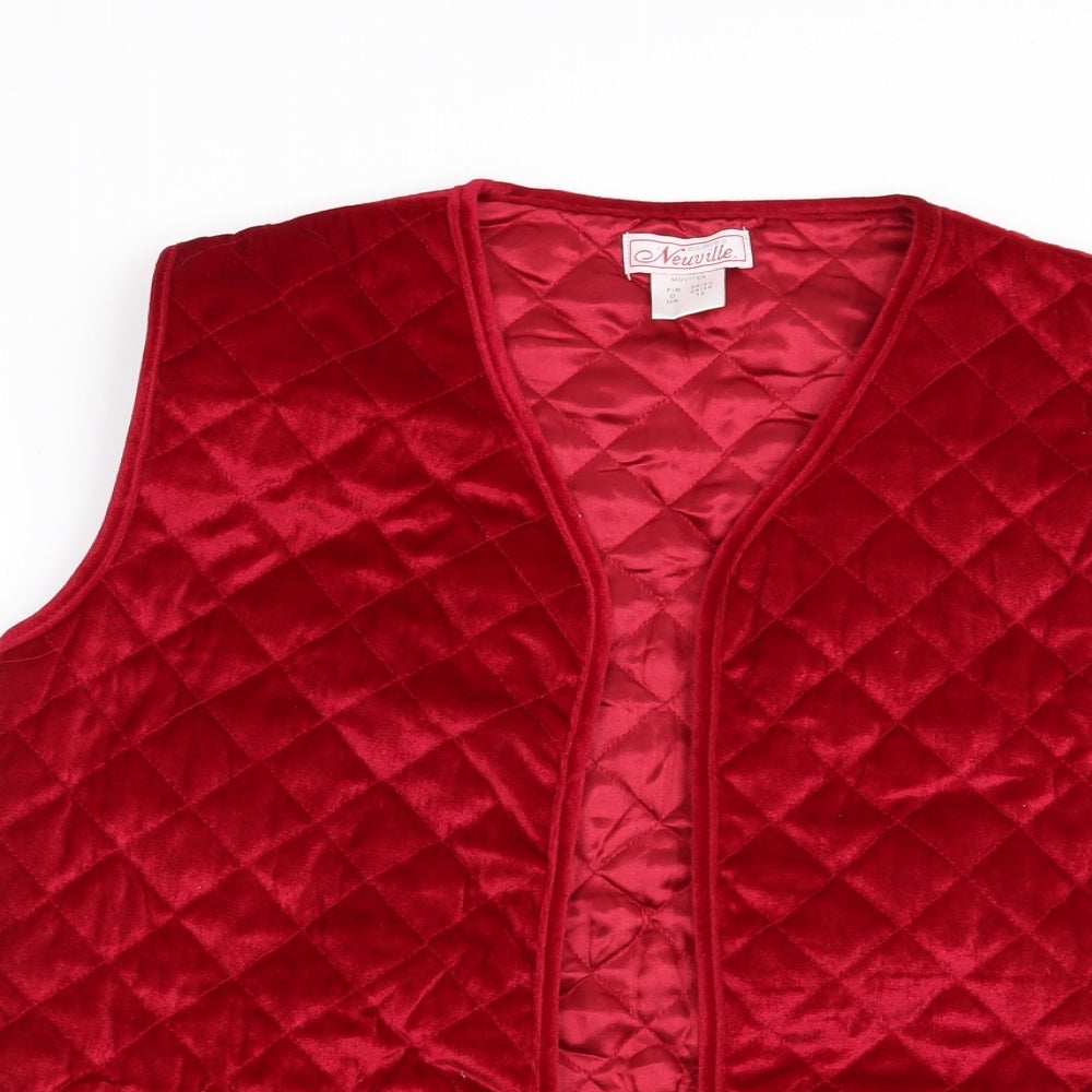 Womens UK Size 12 Preworn Red Gilet