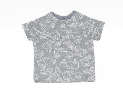 Jarvis Archer Boys Grey   Basic T-Shirt Size 12-18 Months