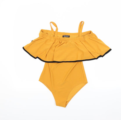Select Womens Gold   Bodysuit One-Piece Size 6