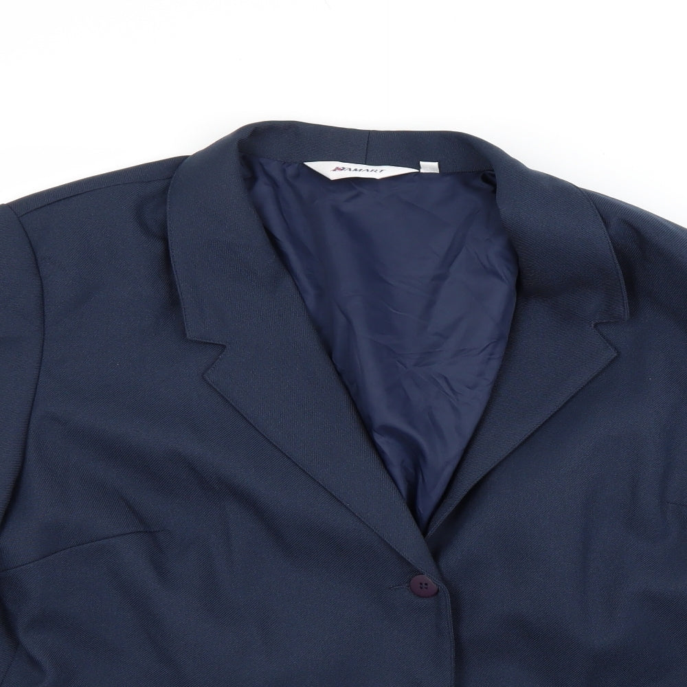 Damart Womens Blue   Jacket Coat Size 18