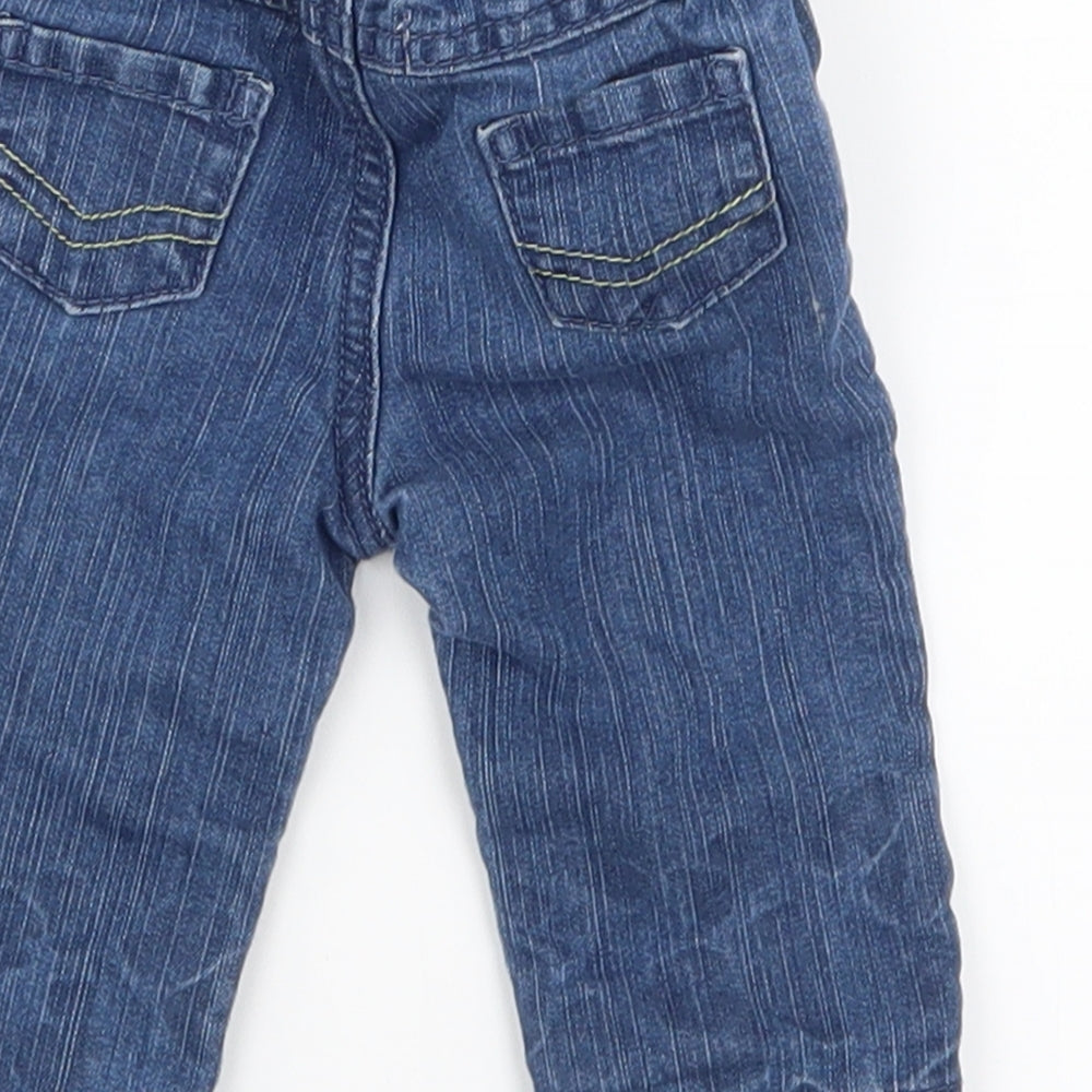 Earlydays Boys Blue  Denim Cargo Jeans Size 0-3 Months