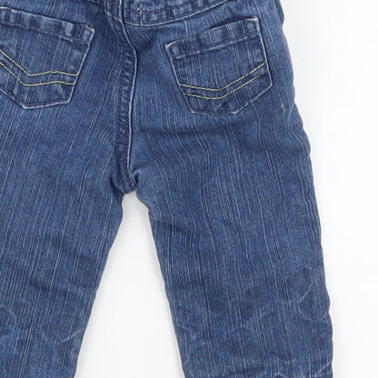 Earlydays Boys Blue  Denim Cargo Jeans Size 0-3 Months