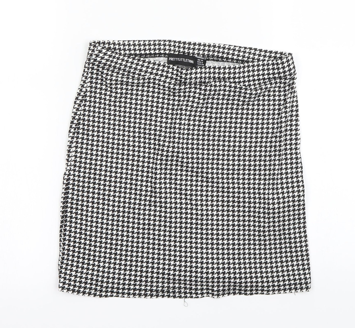 PRETTYLITTLETHING Womens Black   A-Line Skirt Size 10