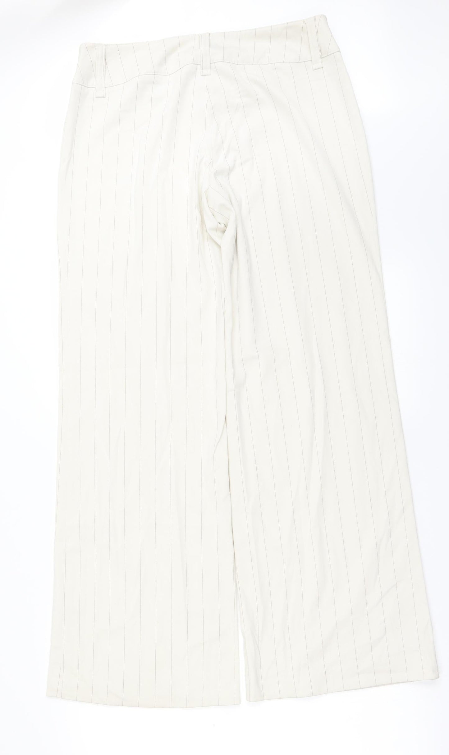Womens UK Size 16 H&M Regular Fit  Ivory Trousers