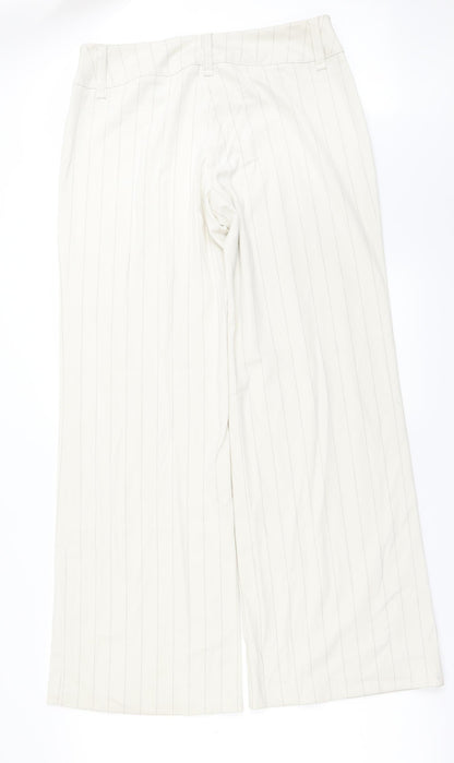Womens UK Size 16 H&M Regular Fit  Ivory Trousers