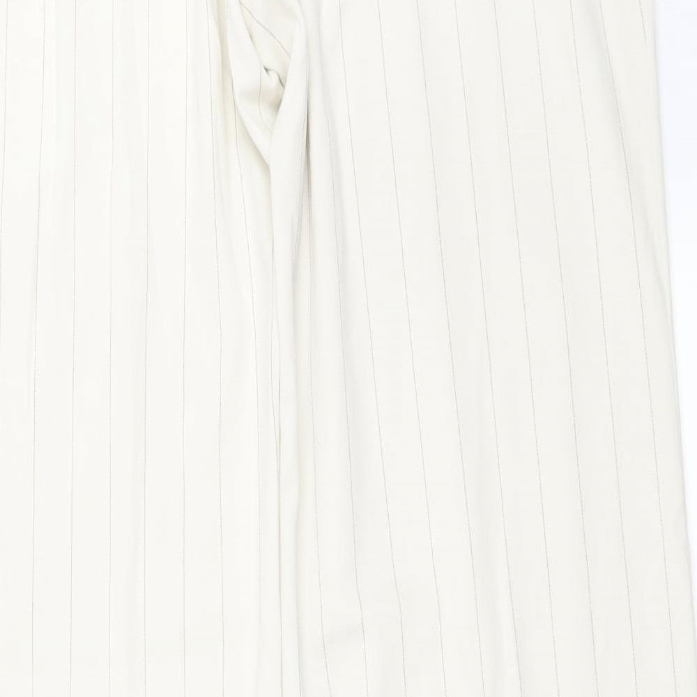 Womens UK Size 16 H&M Regular Fit  Ivory Trousers