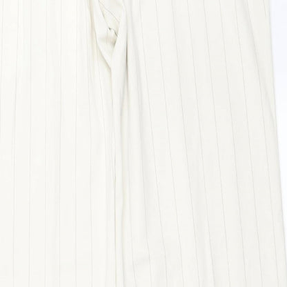 Womens UK Size 16 H&M Regular Fit  Ivory Trousers