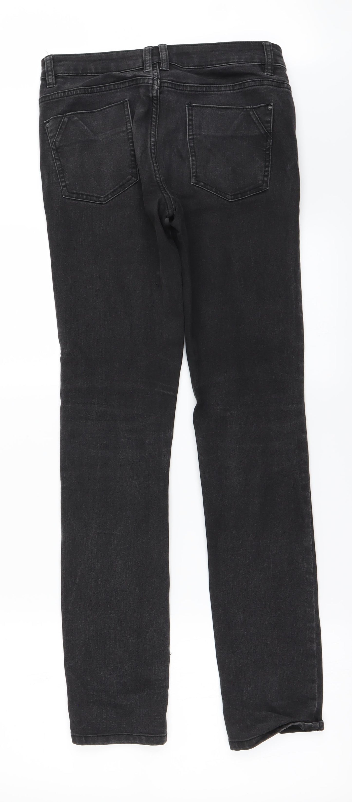 denim co Womens Black   Straight Jeans Size 8 L29 in