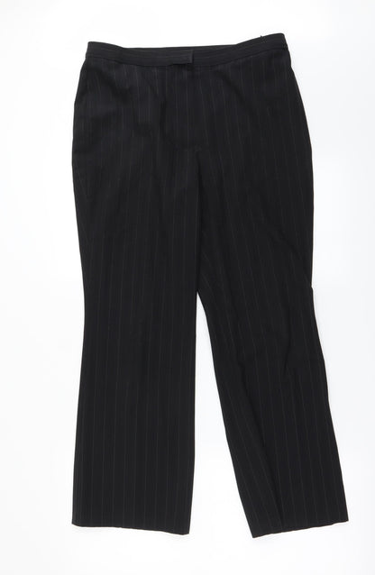 Womens UK Size 12 Marks and Spencer Regular Fit  Black Trousers