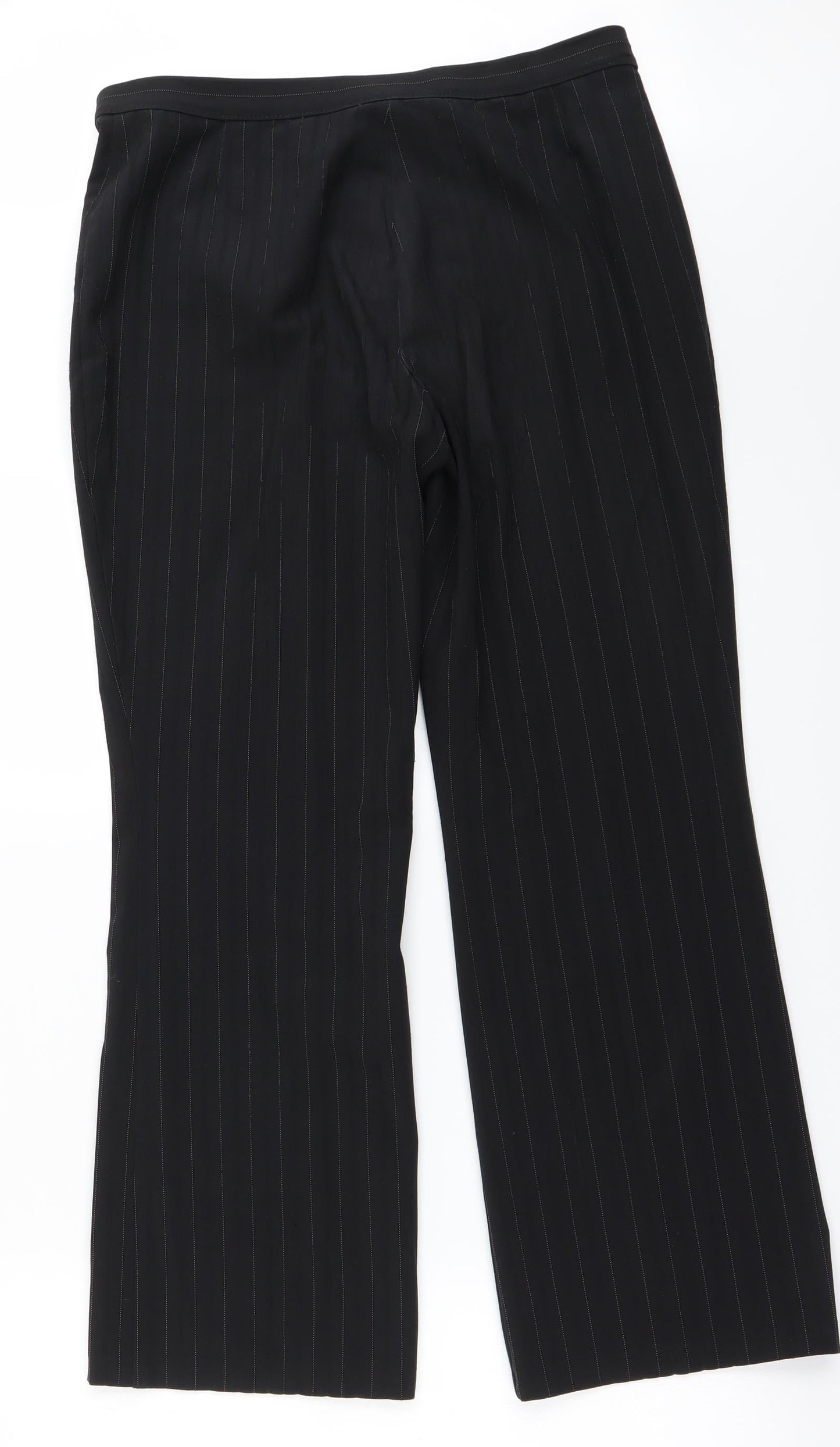 Womens UK Size 12 Marks and Spencer Regular Fit  Black Trousers