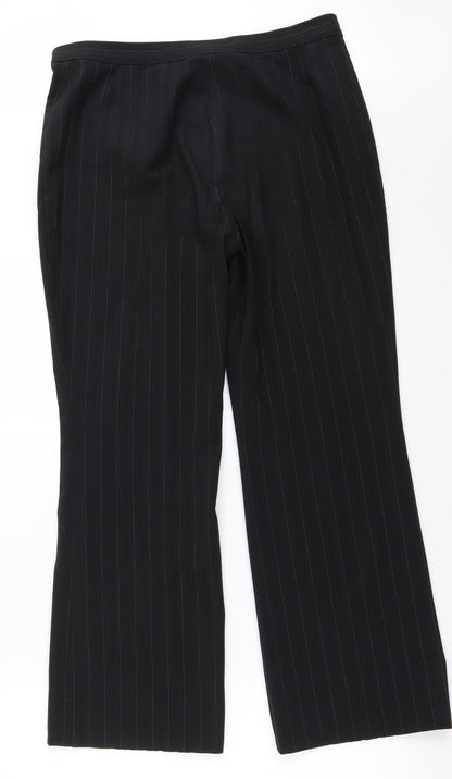 Womens UK Size 12 Marks and Spencer Regular Fit  Black Trousers