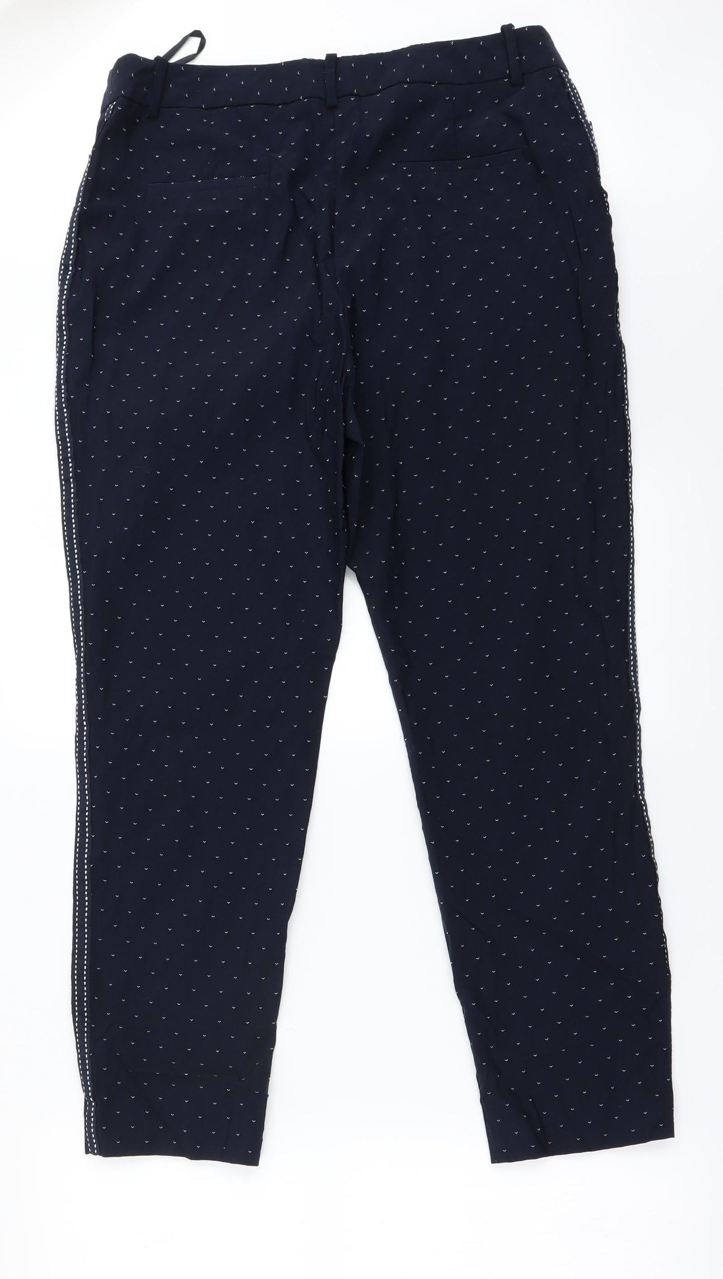 Monsoon Womens Blue   Trousers  Size 14 L23 in