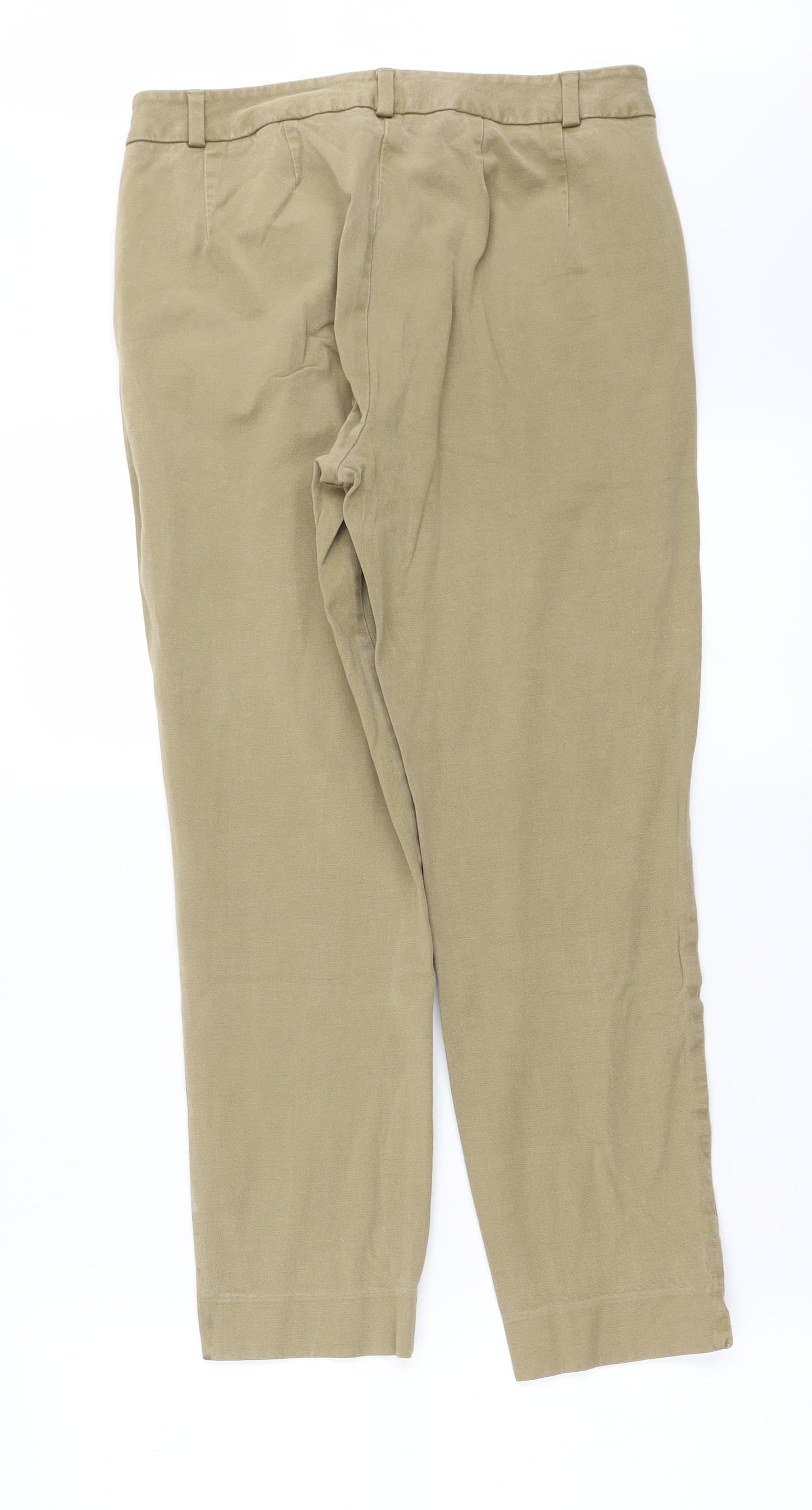 Womens UK Size 10 Marks and Spencer Regular Fit Tapered Beige Jeans