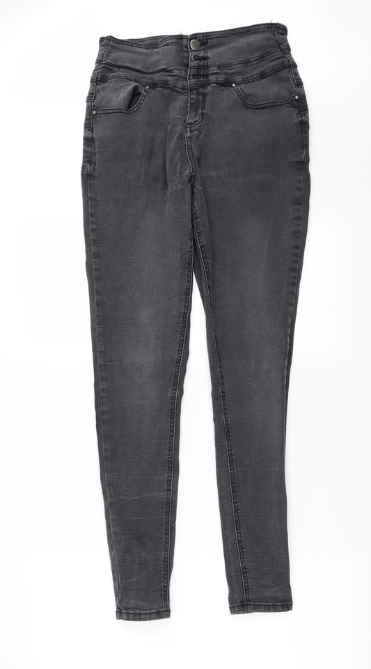 Very Womens Beige   Skinny Jeans Size 12 L28 in