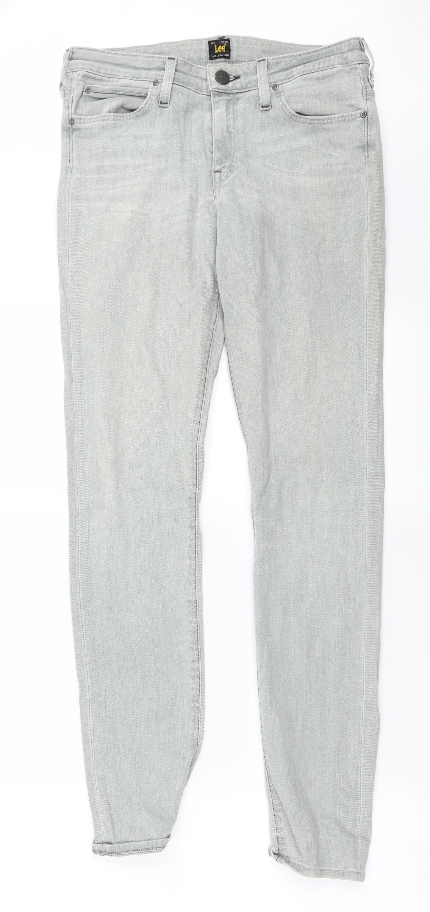 Womens UK Size 30 in Preworn Regular Fit Straight Ivory Jeans