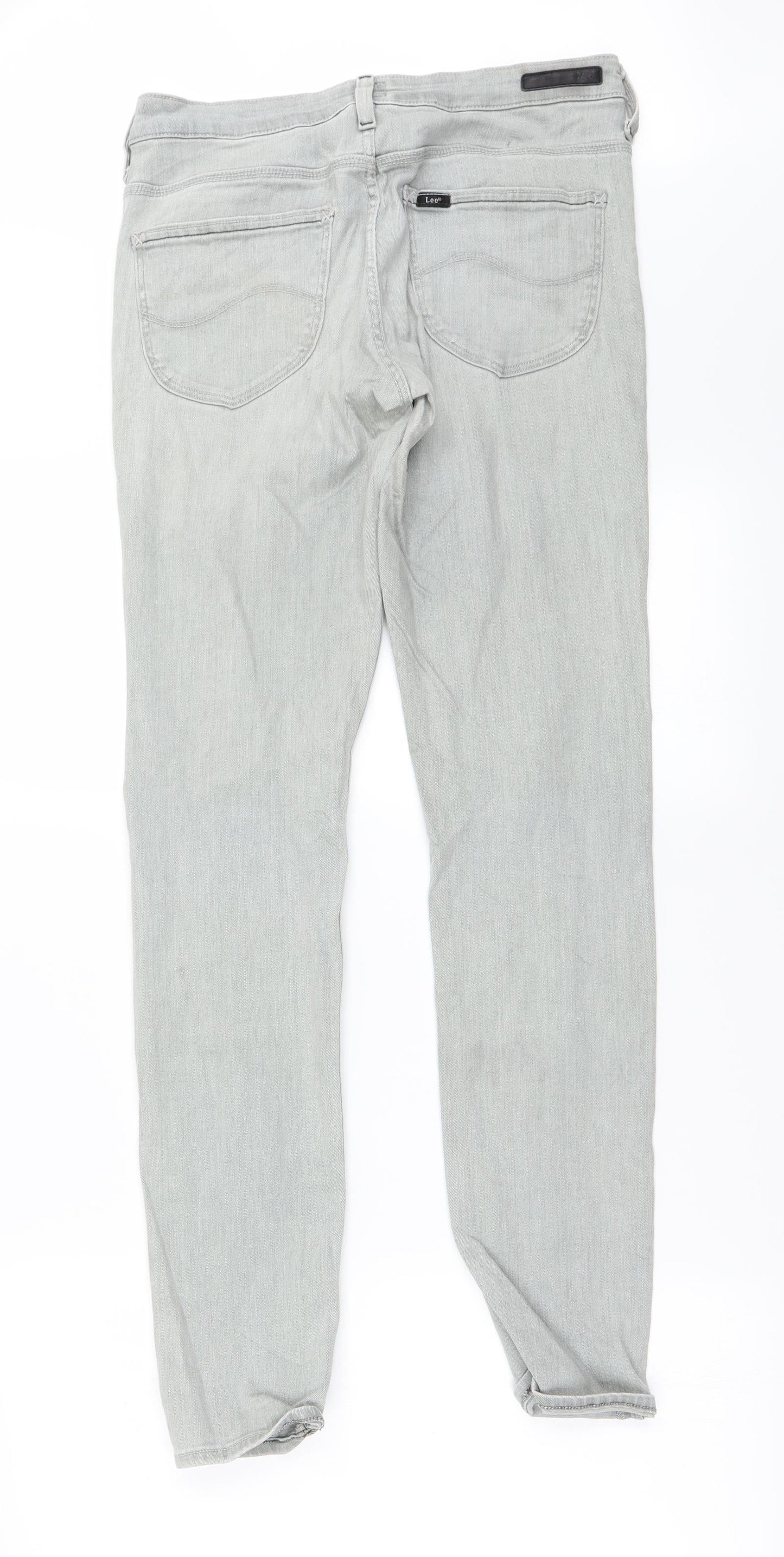 Womens UK Size 30 in Preworn Regular Fit Straight Ivory Jeans