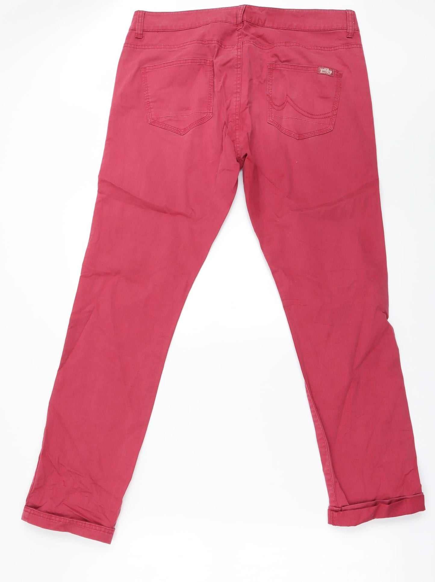 Preworn Womens Red   Skinny Jeans Size 32 in L29 in