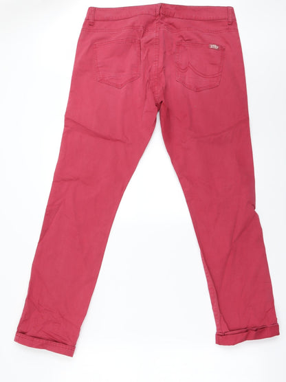 Preworn Womens Red   Skinny Jeans Size 32 in L29 in