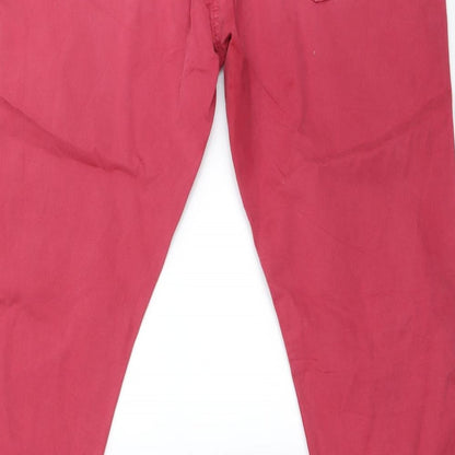 Preworn Womens Red   Skinny Jeans Size 32 in L29 in