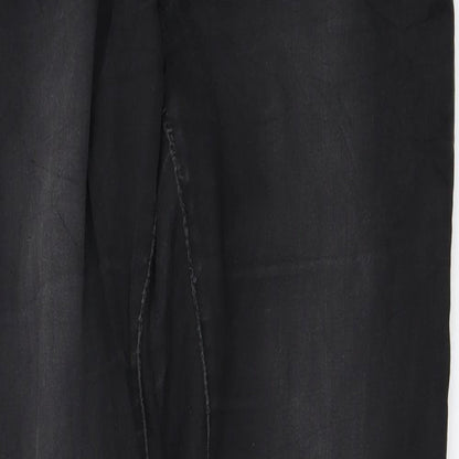 Womens UK Size 31 in Preworn Regular Fit Mom Black Jeans