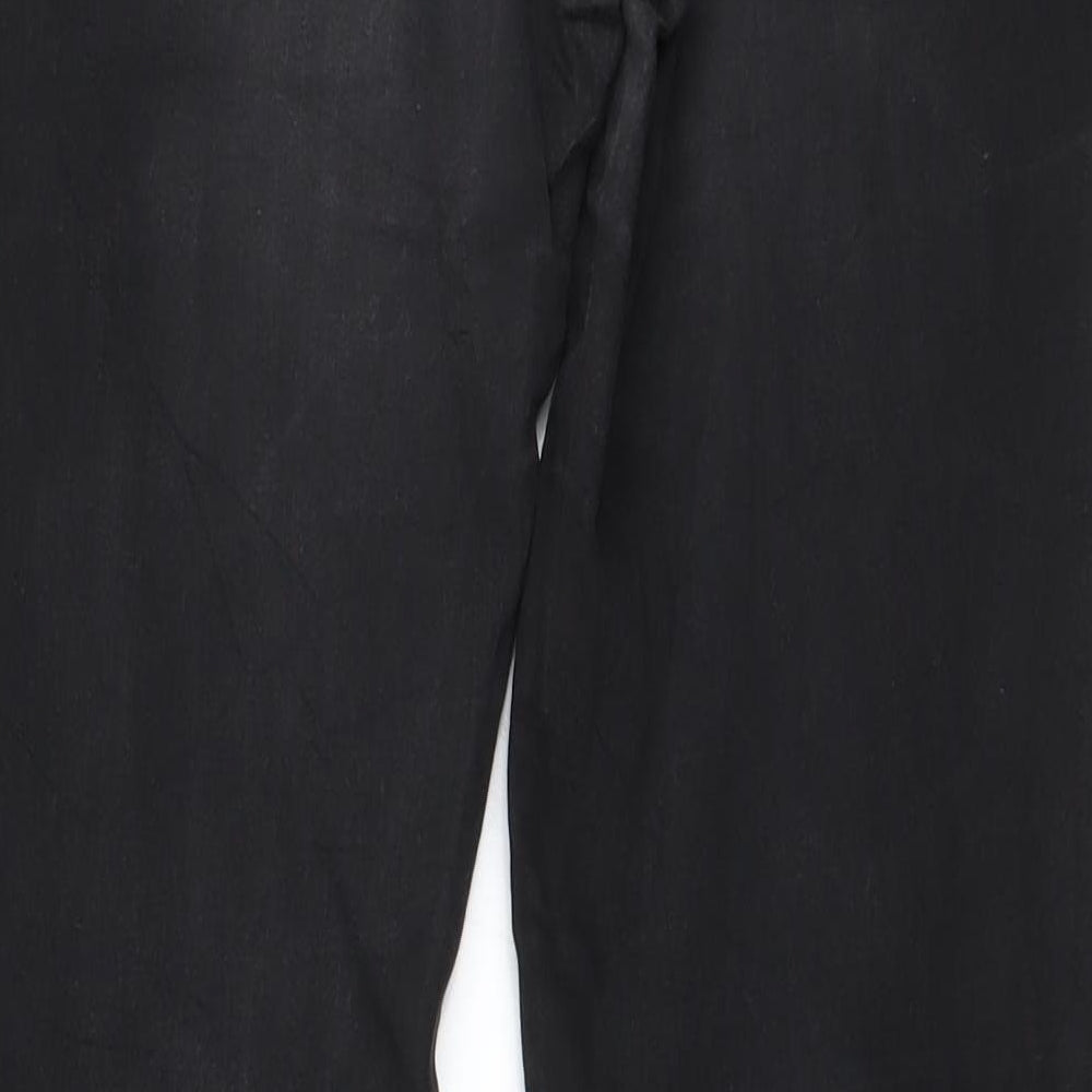 Womens UK Size 31 in Preworn Regular Fit Mom Black Jeans