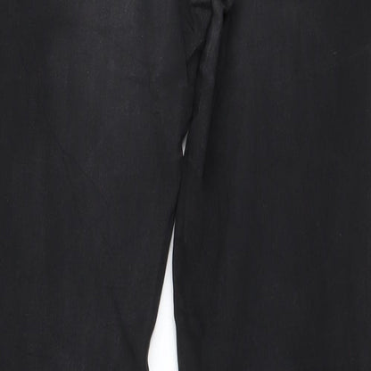 Womens UK Size 31 in Preworn Regular Fit Mom Black Jeans