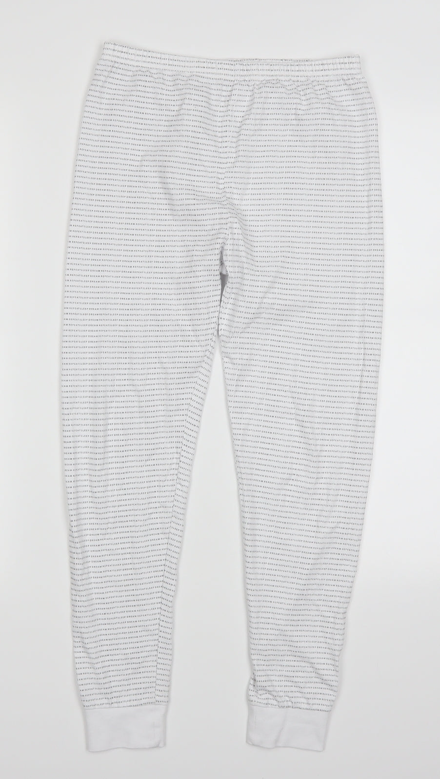 George Girls White   Sweatpants Trousers Size 10-11 Years - Eat Sleep Dream Repeat Loungeear