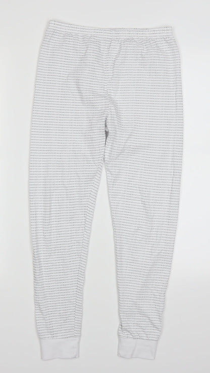George Girls White   Sweatpants Trousers Size 10-11 Years - Eat Sleep Dream Repeat Loungeear