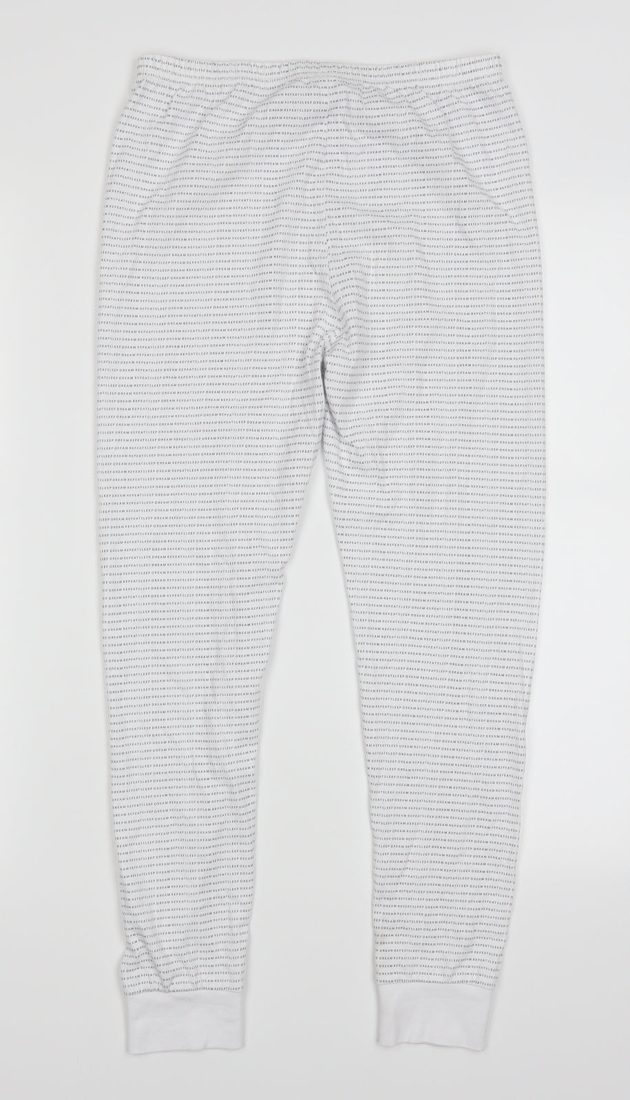 George Girls White   Sweatpants Trousers Size 10-11 Years - Eat Sleep Dream Repeat Loungeear