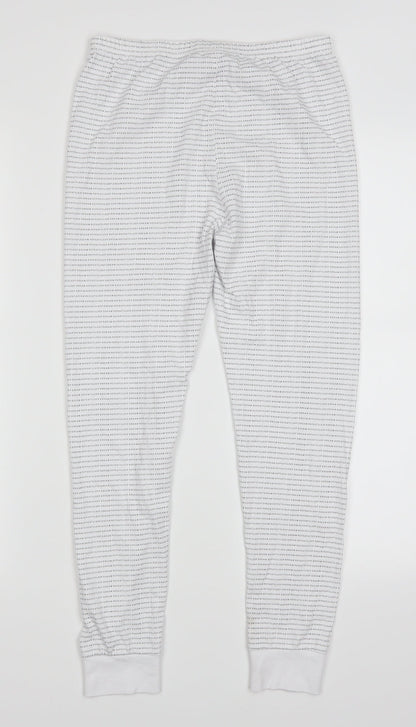 George Girls White   Sweatpants Trousers Size 10-11 Years - Eat Sleep Dream Repeat Loungeear