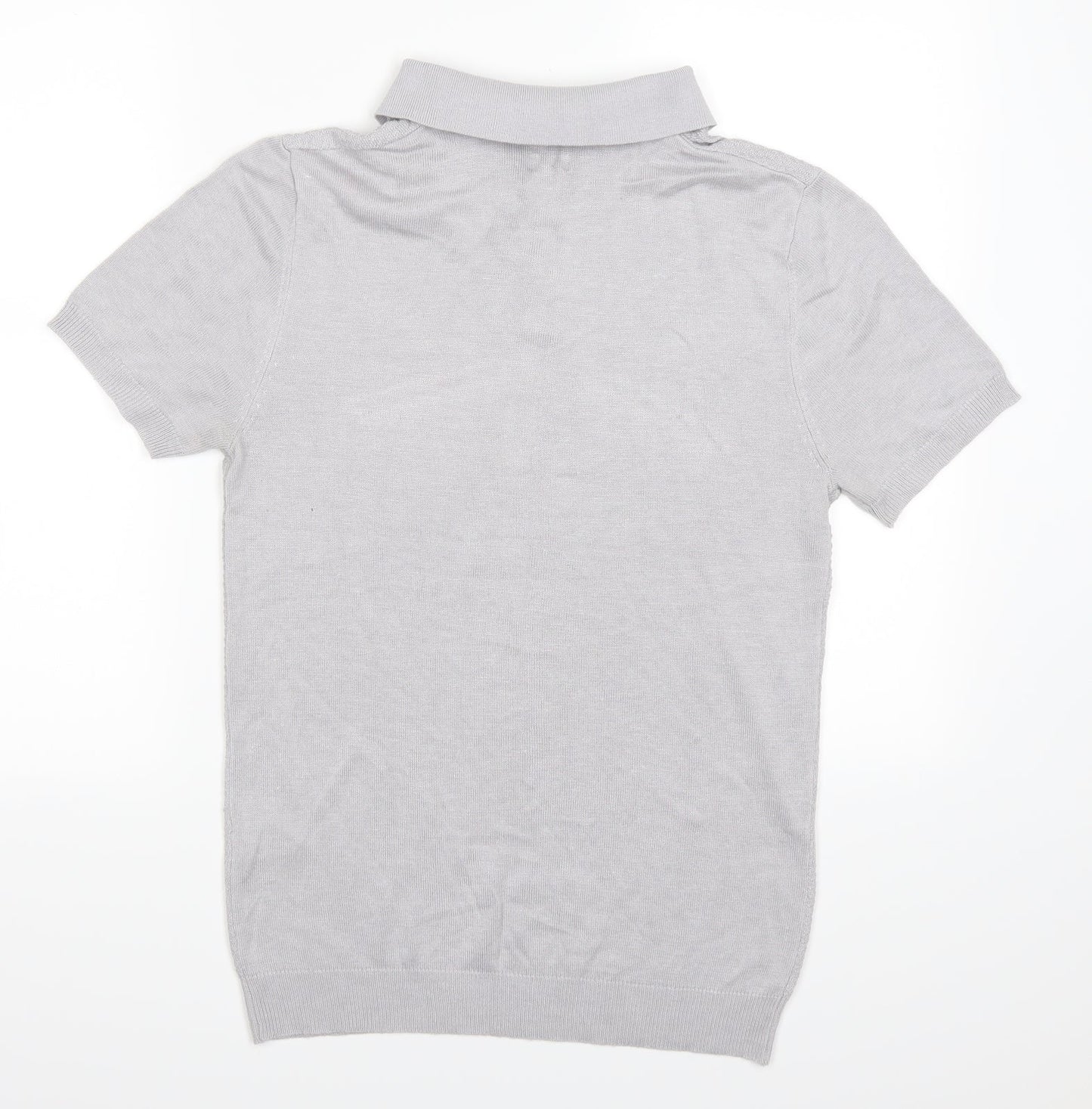 River Island Mens Grey    Polo Size M