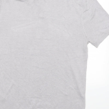 River Island Mens Grey    Polo Size M