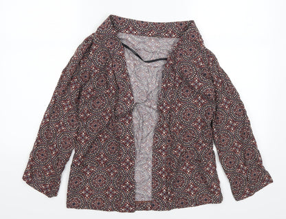 Atmosphere Womens Red Geometric  Jacket  Size 8