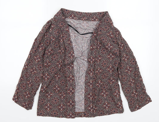 Atmosphere Womens Red Geometric  Jacket  Size 8