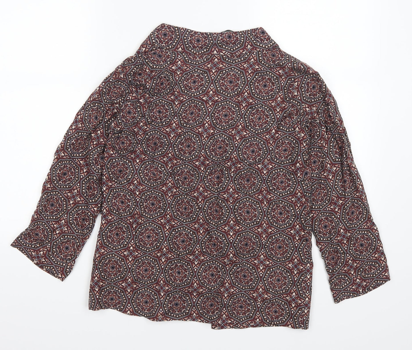 Atmosphere Womens Red Geometric  Jacket  Size 8