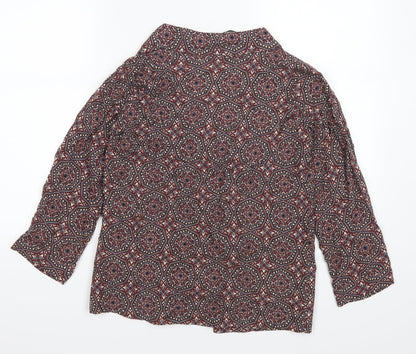 Atmosphere Womens Red Geometric  Jacket  Size 8